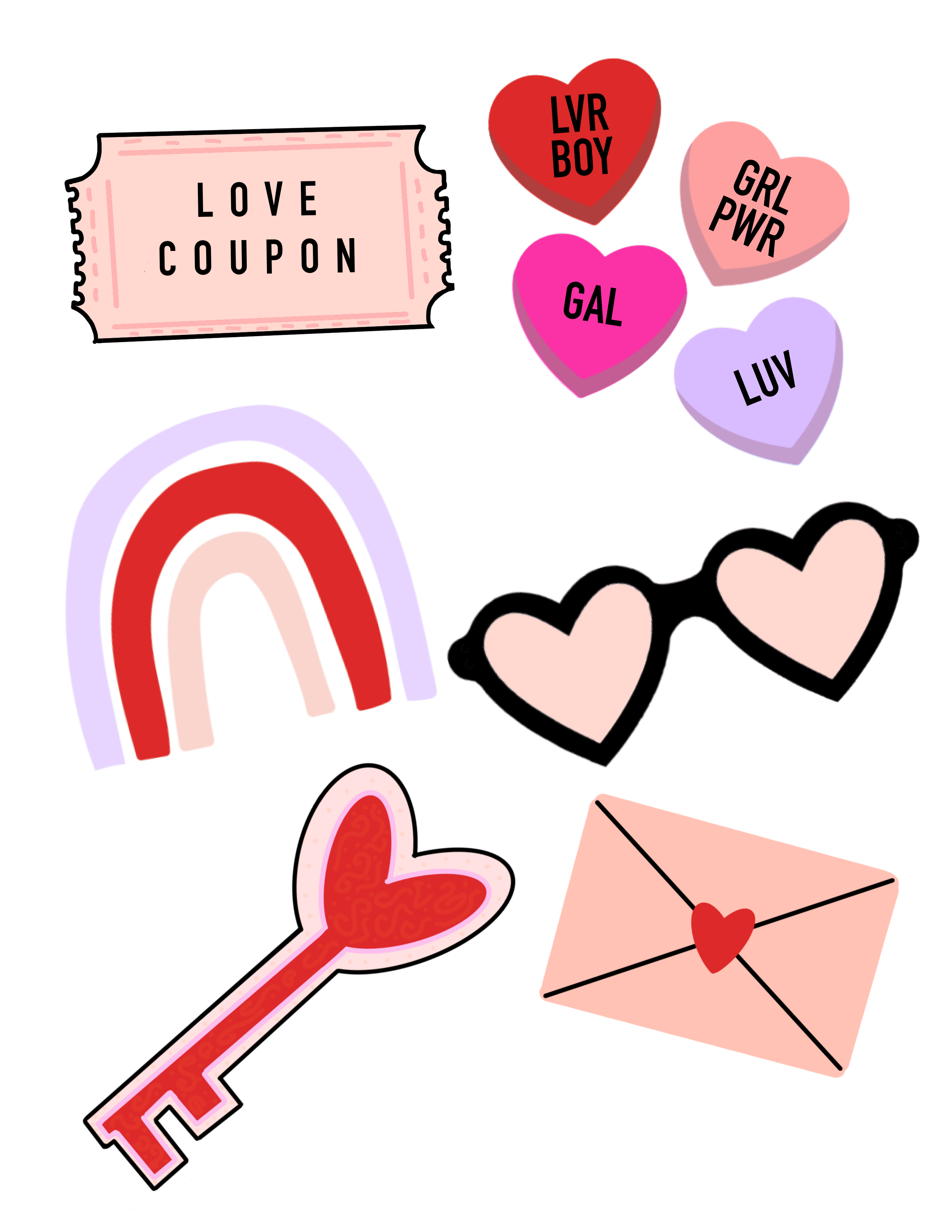 Valentines Digital Kit